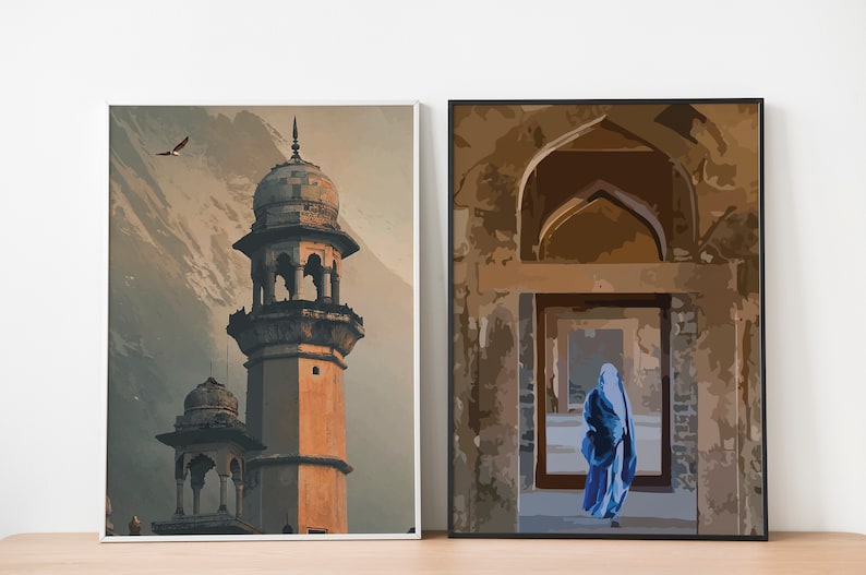 Afghanistan Prints Afghanistan Colourful Prints Set of 6 Etsy