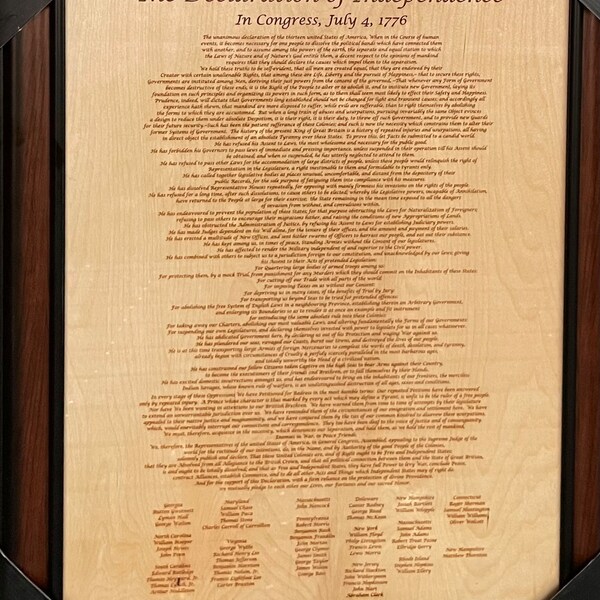 which are the bill of rights declaration of independence and the constitution known as