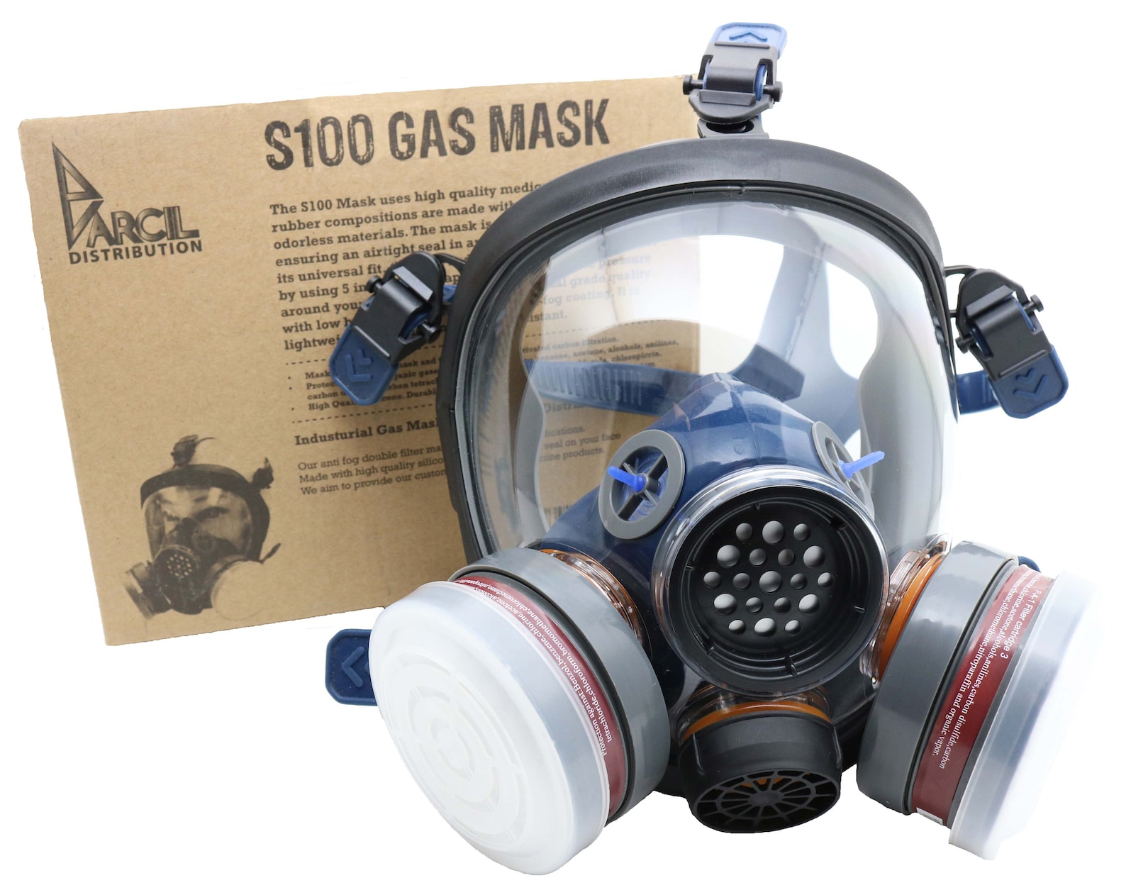 PD100 Full Face Gas Mask & Organic Vapor Resin Mask Etsy