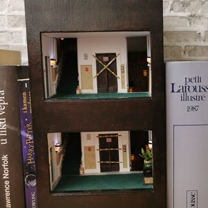 Estantería Booknook inspirada en The Big Bang Theory, diorama en miniatura Booknook