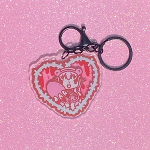 Gloomy Sonico Inspired Fanmade |Double Sided Matte Keychain y2k|Normal|kawaii|horror| Gloomy Bear inspired