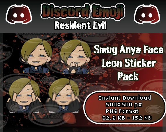 Smug Flipping off Leon Smug Anya Inspired Discord Emoji/emote -  Israel