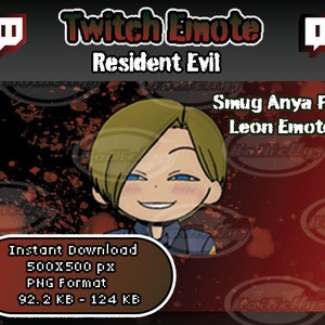 Smug Leon Inspired Twitch Emote | Smug Anya Inspired