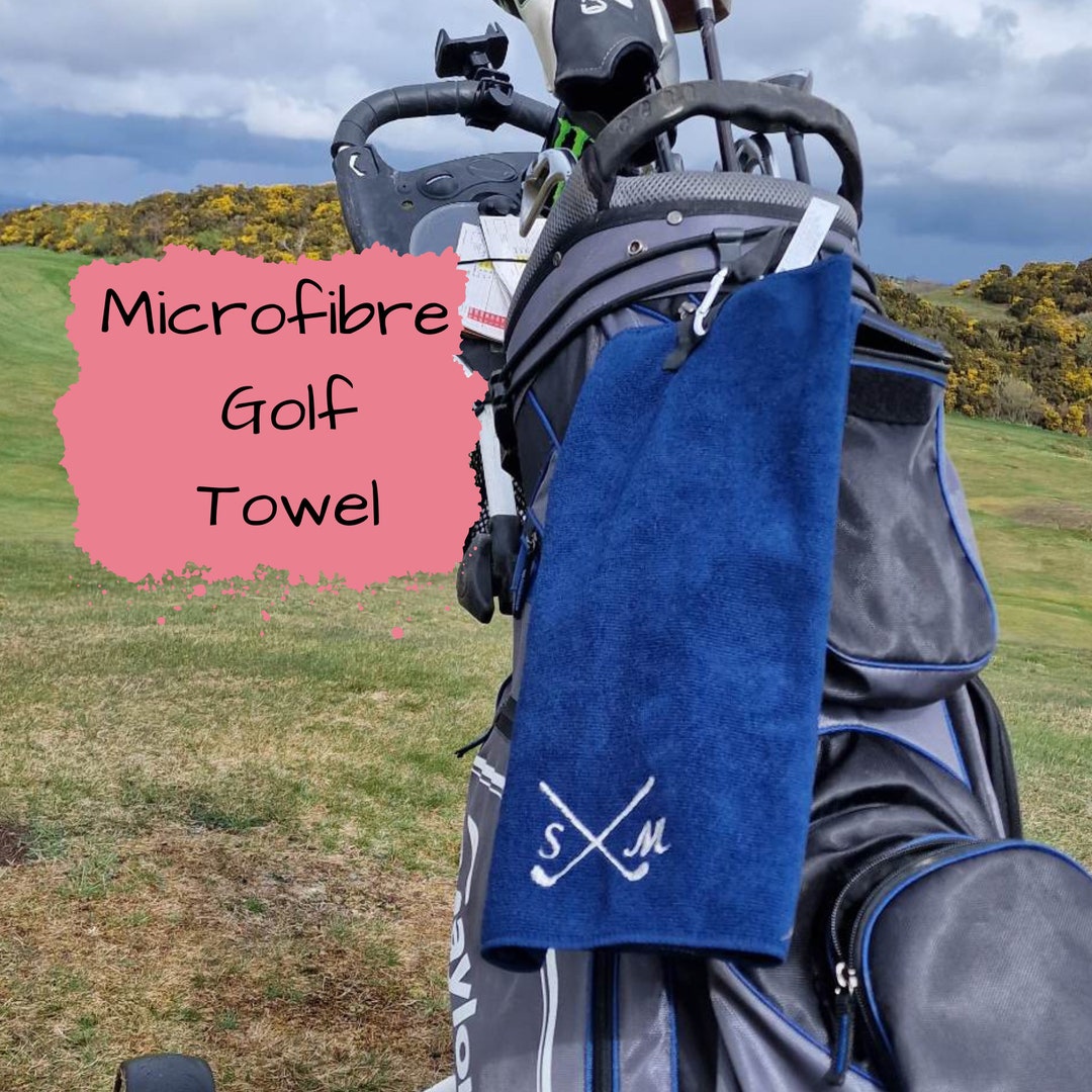 Personalised Microfibre Golf Towel With Springloaded Clip Etsy UK