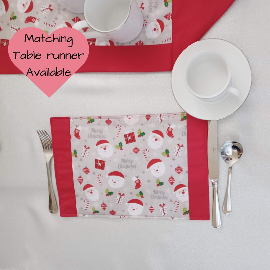 Christmas Place Mats for Christmas Day Dining Yuletide Table Etsy UK
