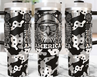 American Eagle Tumbler Wrap Laser Svg 40 oz Laser Engraved Flag Bald Eagle Tumbler Wrap Laser Engraving Svg 40oz Tumbler Laser File Design