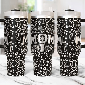 Baseball Mom Tumbler Wrap Laser Svg 40oz Laser Engraved Tumbler Wrap Laser Engraving Svg Baseball Mama 40 oz Tumbler Laser File Svg Design