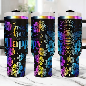 Honey Bee Tumbler Wrap Laser Svg 40 oz Laser Engraved Honeycomb Tumbler Wrap Floral 40oz Tumbler Laser File Svg Design Laser Engraving Svg