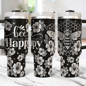 Honey Bee Tumbler Wrap Laser Svg 40oz Laser Engraved Honeycomb Tumbler Wrap Laser Engraving Svg Floral 40 oz Tumbler Laser File Svg Design