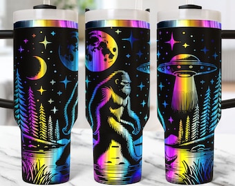 Bigfoot Tumbler Wrap Laser File Svg 40oz Laser Engraved Tumbler Wrap Laser Engraving Svg Bigfoot 40 oz Tumbler Laser Svg Design