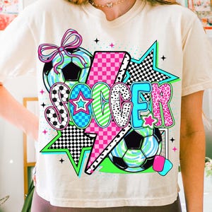 Preppy Soccer Coquette Png, Soccer Mama png, Game Day Soccer Sublimation Design, Checkered Soccer Mom Png, Soccer Shirt Png, Brushstroke PNG