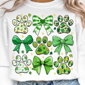 Dog St Patricks Day Png Dog Mom Png St Patrick's Day Png Dog Lover Gift St Patrick Shirt Design Dog Paw Print Shamrock Png Clover Png