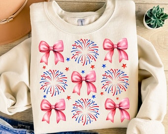 Coquette Png 4th of July American Fireworks Girly Cowgirl Country Freedom Sublimation Design American Flag Png, Digital Download
