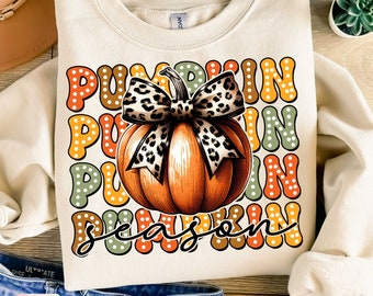 Retro Pumpkin Season Bow Png, Fall Coquette PNG, Fall Girl Pumpkin Png, Retro Halloween png, Autumn Pumpkin Png, Fall Vibes, Fall Season Png