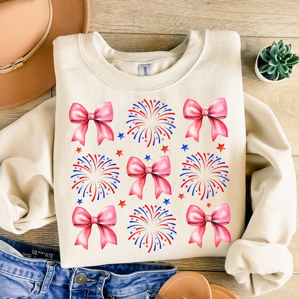 Coquette Png 4th of July American Fireworks Girly Cowgirl Country Freedom Sublimation Design American Flag Png, Digital Download