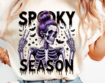 Gruselige Saison png, Retro Halloween Png, Halloween Sublimationsdesign, Halloween Schädel Png, Halloween Shirt Design, Skelett Png