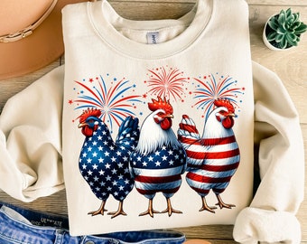 Patriotic USA Chicken PNG, Retro American 4th Of July Png, Funny Patriotic Png, Independence Day Png, Retro American Png, Digital Download