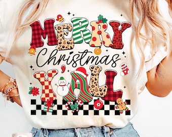 Merry Christmas PNG, Retro Christmas Png, Christmas Shirt Sublimation Designs, Christmas Png, Retro Christmas, Vintage Christmas Png
