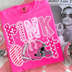 Coquette Lace Football Pink Out PNG, Breast Cancer Awareness Preppy Ribbon Cheer Football Mom Png, Girly Game Day png, Tackle Cancer Png