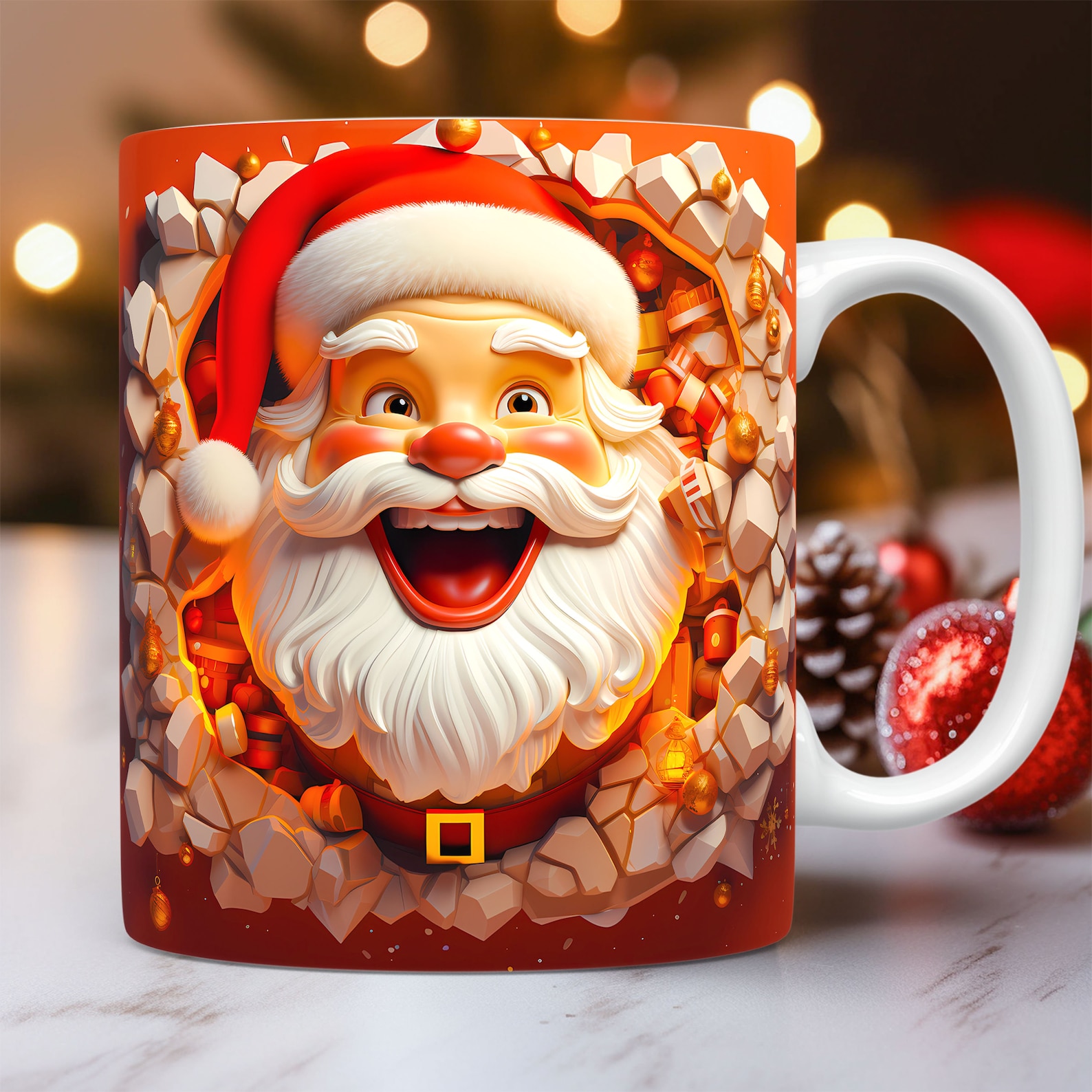 130 Cute Christmas Mug Wrap Bundle, Mug Wrap Sublimation Designs PNG ...
