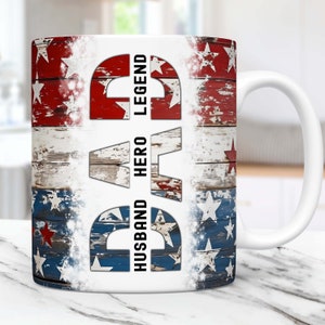 Dad Mug Wrap , Fathers Day Mug Wrap Sublimation Designs PNG, 11oz and 15oz Mug Template, Mug Wrap For Men, Digital Download