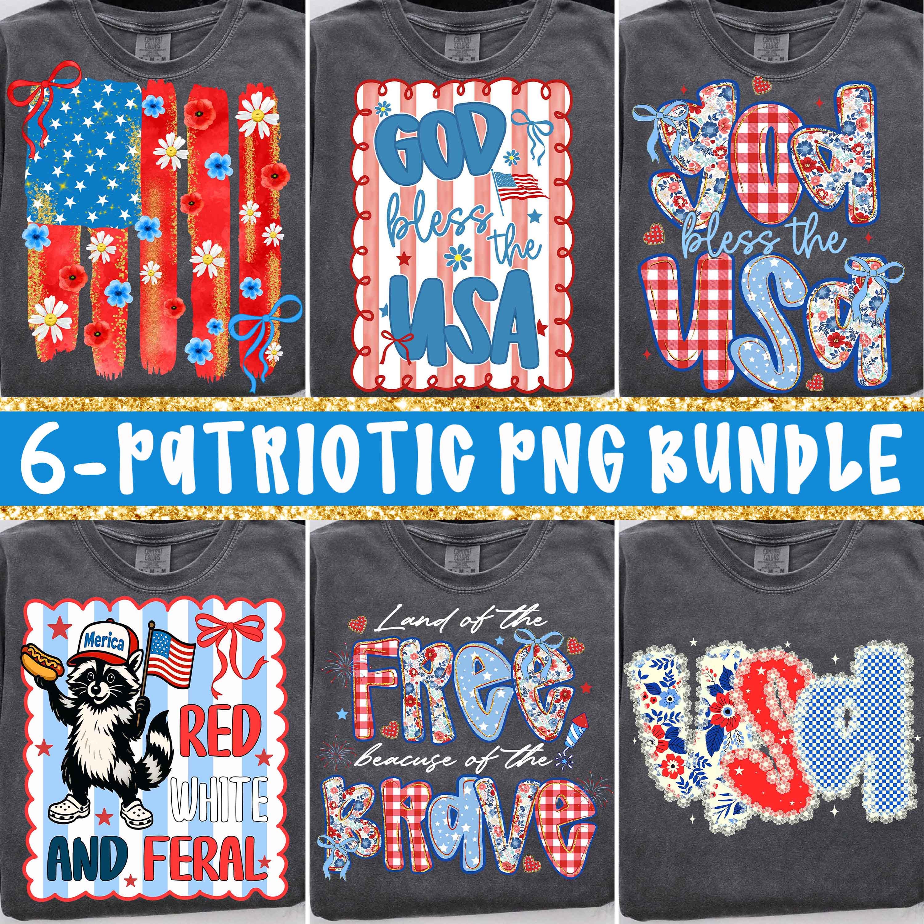 Preppy 4th of July Bundle Png, Retro USA Png, America Coquette PNG ...