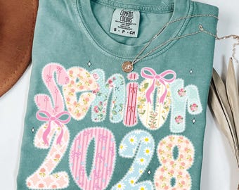 Coquette Lace Graduation Senior 2028 Png, Preppy Class of 2028 Sublimation Design, Graduate 2028 png, High School Senior Shirt Design Png