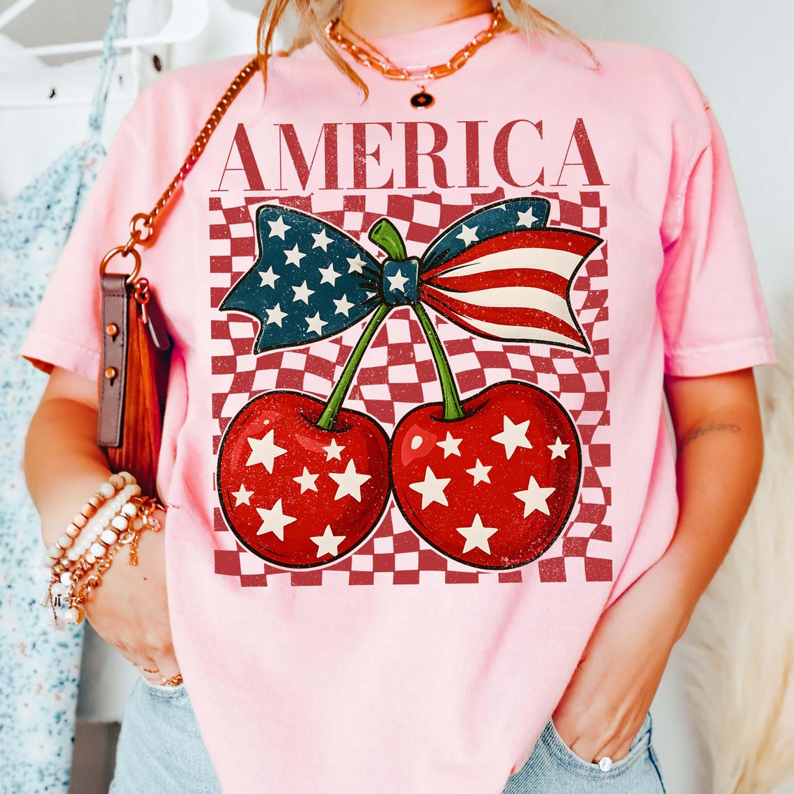 Cherry America Coquette Png, 4th of July Png, Patriotic Png, Retro ...