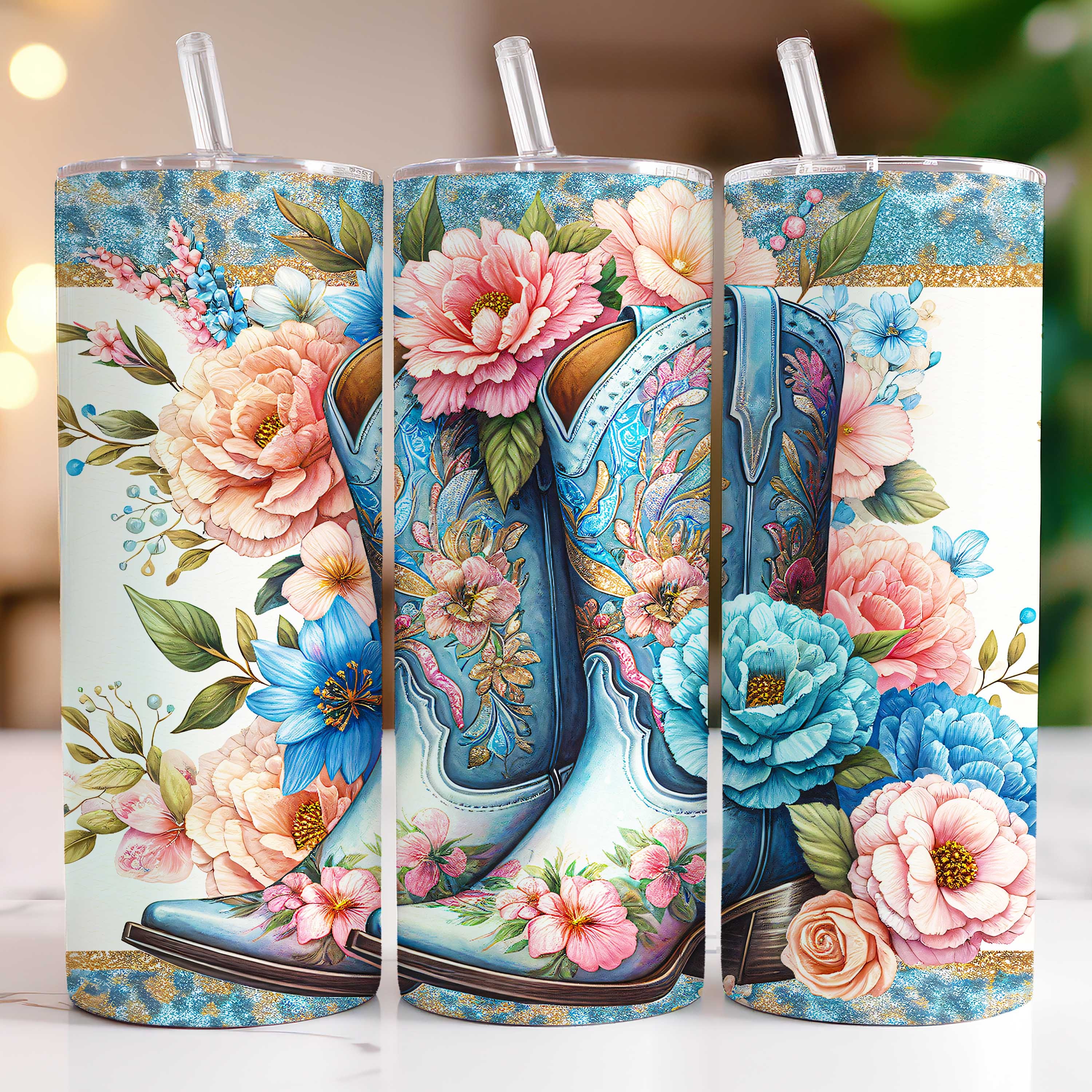 Cowgirl Boots Tumbler Wrap, 20oz Tumbler PNG Sublimation Design, Country Western Tumbler Wrap, Western Girl Tumbler Wrap, Digital Download