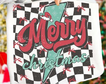 Checkered Christmas Coquette Png, Retro Christmas Png, Holly Jolly Png, Merry Christmas Png, Cute Christmas Shirt Png, Girly Christmas Png