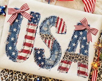 4 de julio, diseño de patchwork falso de EE. UU. en formato PNG, EE. UU. PNG, 4 de julio PNG, bandera estadounidense PNG, diseño patriótico de patchwork, bandera de EE. UU. PNG, descarga digital