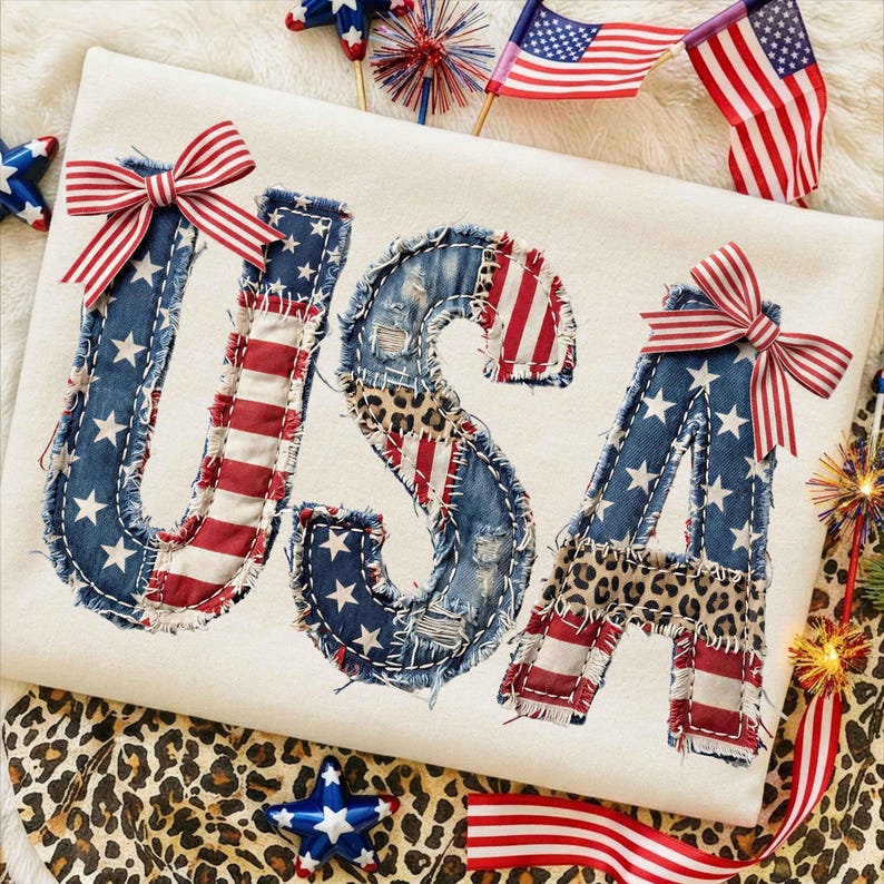 4 juli faux patchwork VS png, VS png, 4 juli png, Amerikaanse vlag png, patchwork patriottisch ontwerp, Amerikaanse vlag png, digitale download afbeelding 1