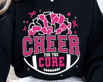 Cheer For The Cure PNG, Football Png, Breast Cancer Shirt Sublimation Design In October We Wear Pink Png, Pink Ribbon Png, Tackle Cancer PNG