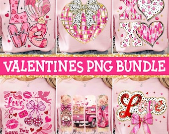 Valentines Day PNG Bundle, Valentines Bundle Png, XOXO Valentines Day ...