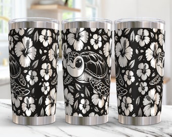 Turtle Tumbler Wrap Laser File Svg 20oz Laser Engraved Sea Baby Turtle Tumbler Summer 20oz Tumbler Laser File Svg Design Laser Engraving Svg
