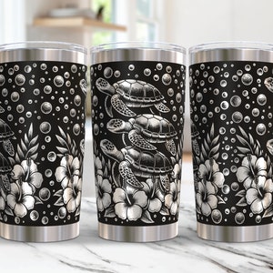 Turtles Tumbler Wrap Laser Svg 20oz Laser Engraved Baby Turtle Tumbler Wrap Laser Engraving Svg Summer 20 oz Tumbler Laser File Svg Design
