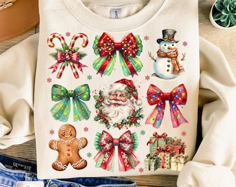 Coquette Christmas Png, Coquette Bow Png, Christmas sublimation Designs, Holiday vibes Png, Retro Holidays Png, Girly Christmas Png