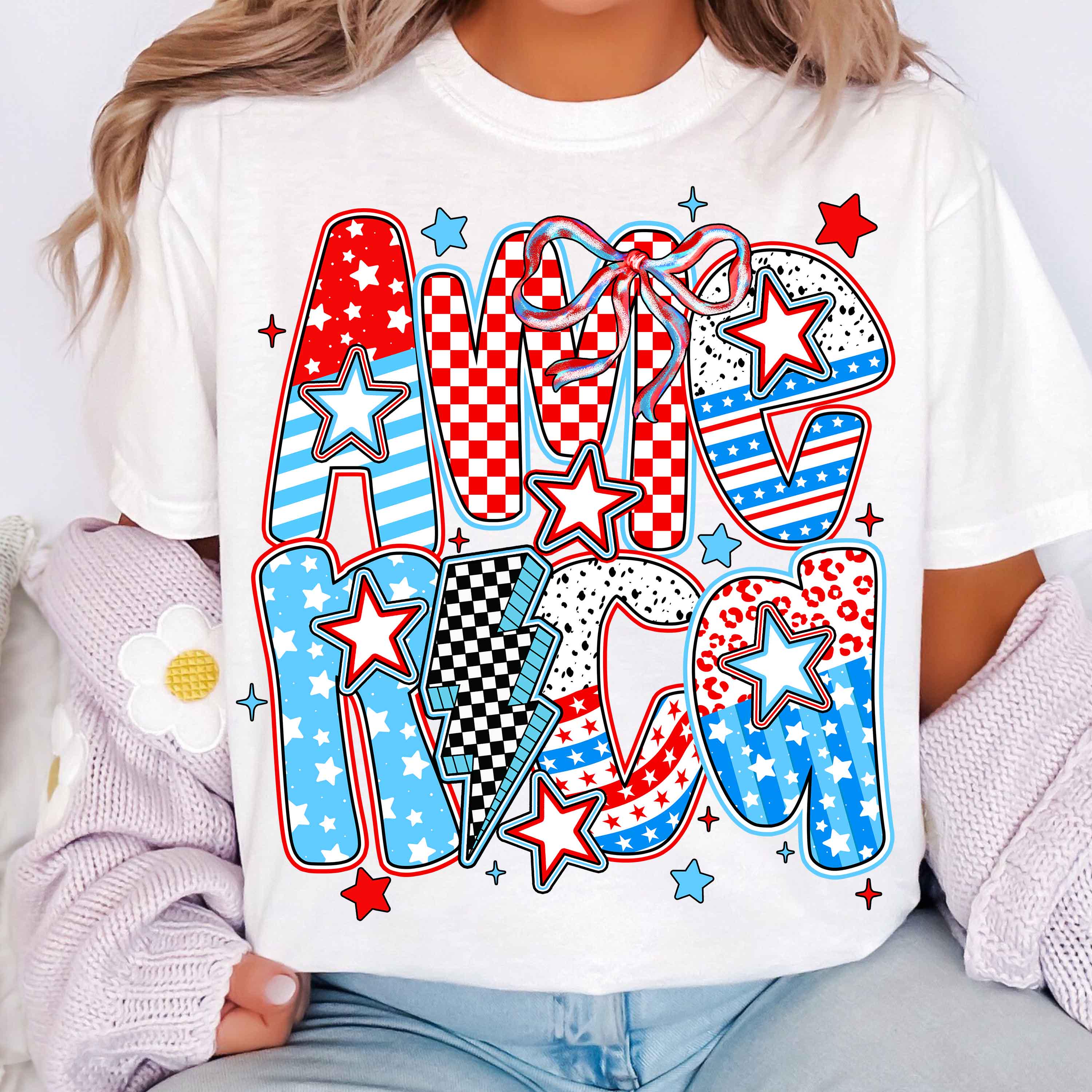 4th of July Bundle Png, Retro America Png, Preppy America Coquette PNG ...