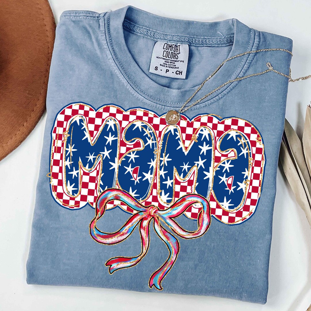 Checkered American Mama PNG, 4th of July Mama Png, Fourth of July Png ...