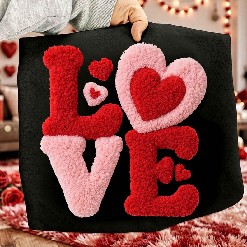 Yarn Valentine PNG Bundle Latch Hook Yarn Crochet Valentines Day Png ...