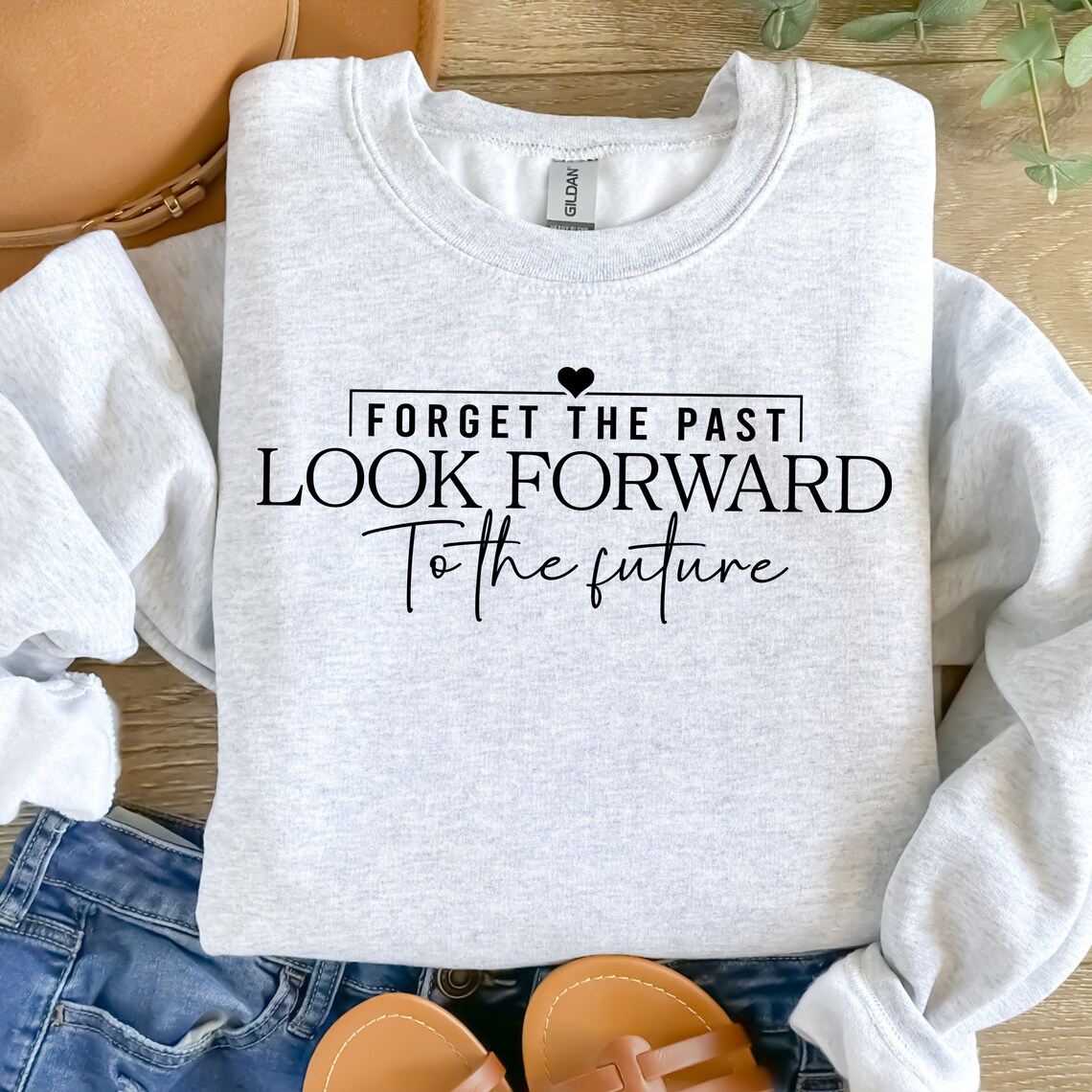 Forget the Past Look Forward to Future Svg Png, Motivational Sleeve ...
