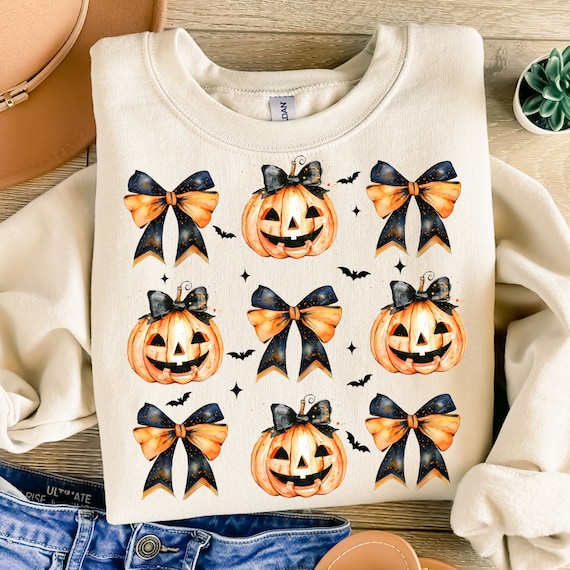 Halloween Pumpkin png, Coquette Bow Halloween png, Spooky Season png, Halloween Shirt png, Pumpkin png, Halloween Shirt Sublimation Designs