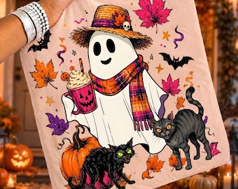Preppy Ghost Coquette Png, Fall Png Coquette Ghost Bow, Autumn Png Designs Girly, Halloween Ghost Png, Coquette Halloween Png