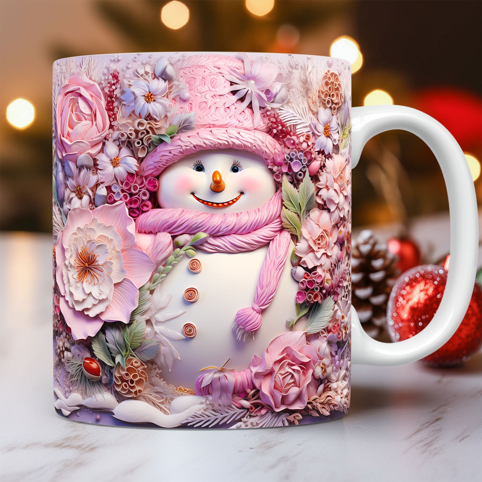 130 Cute Christmas Mug Wrap Bundle, Mug Wrap Sublimation Designs PNG ...