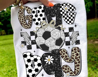 Soccer Game Day Png, Retro Soccer Png, Coquette Soccer Png Shirt Design, Soccer Mama Png, Soccer Mom Png Sublimation, Soccer Design Png