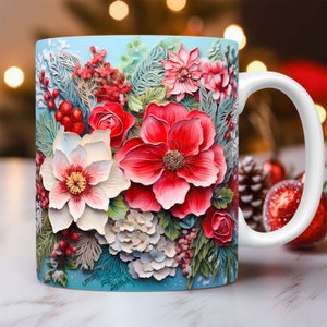 130 Cute Christmas Mug Wrap Bundle, Mug Wrap Sublimation Designs PNG ...