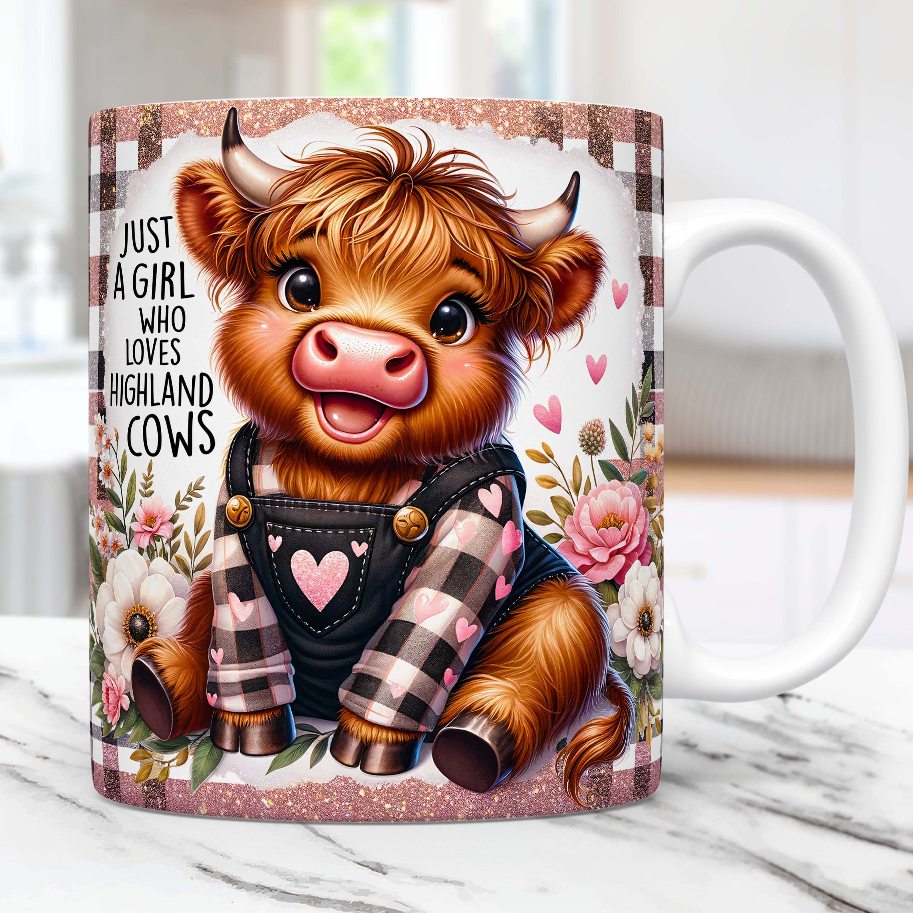 Bracciale Ragazze Highland Cows - Acciaio Inox Con Ciondoli Mucca, Cuore E Nota Musicale - Regalo Per Amanti Della Natura E Della Scozia - 3