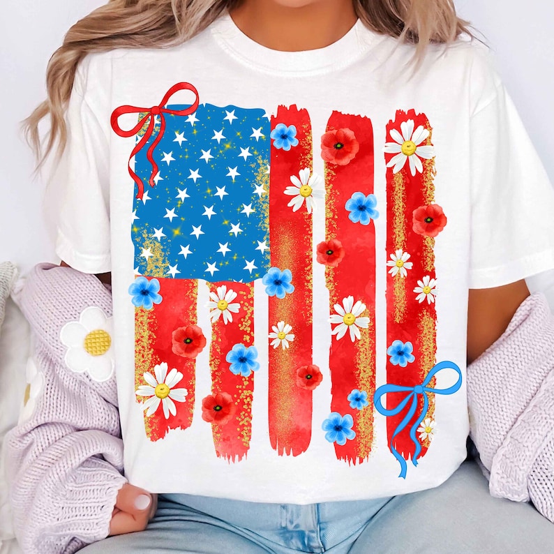 Preppy 4th of July Bundle Png, Retro USA Png, America Coquette PNG ...