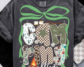 Camping Mode PNG, Camping Lover Gift PNG, Camping PNG, Camp Life Png, Outdoor Adventure Design, Retro Summer Png, Preppy Camping Png