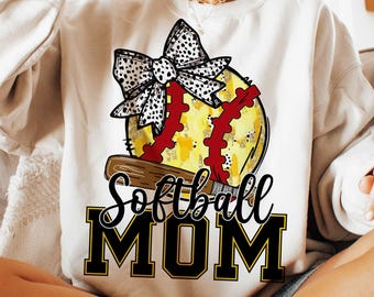 Retro Softball Mom PNG, Softball Mama Png, Softball Coquette Png, Softball Mom Png, Game Day Softball Bow Png, Softball Bow Png